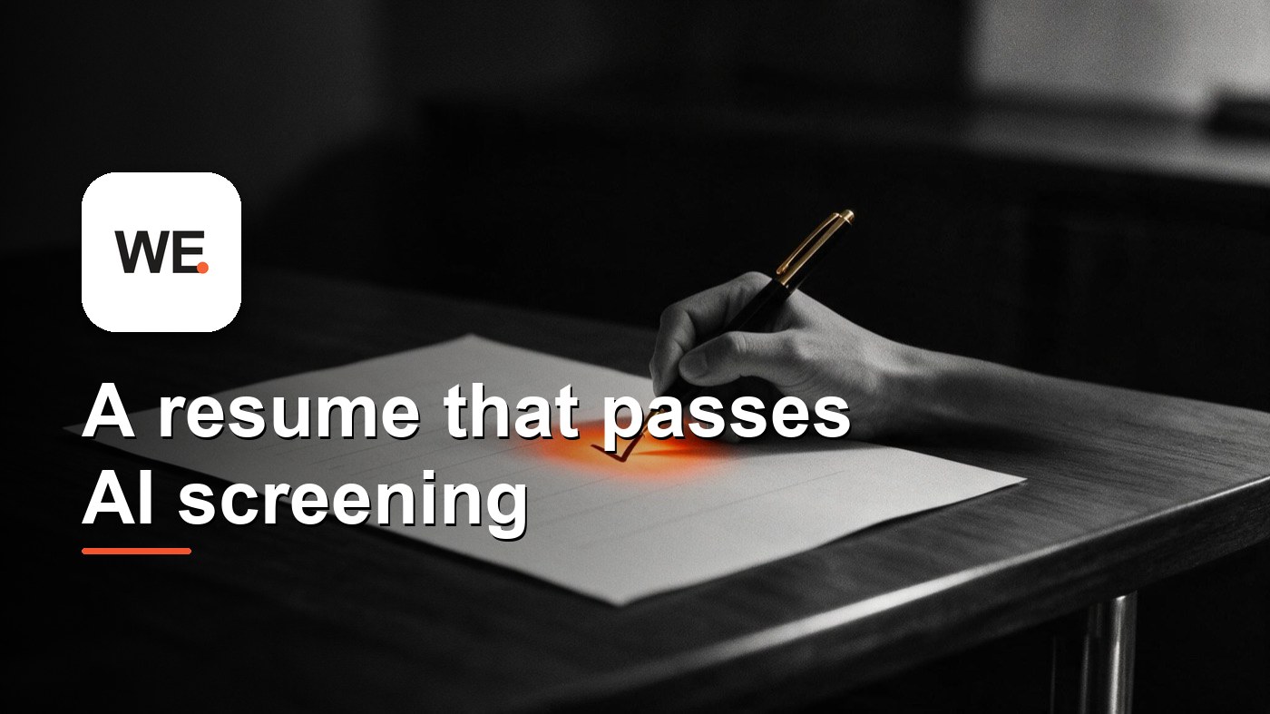 Write a resume that passes AI screening